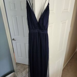 Elegant Navy Blue Maxi Dress